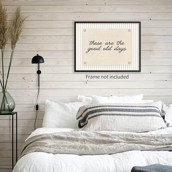 YYS These Are the Good Old Days Wall Art Inspirational Quotes Poster Modern Minimalist Positive Affirmations Canvas Prints for Office Bedroom Wall Decor 24x36 inch Unframed