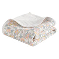 NTBAY Jersey Cotton Quilted Toddler Blanket, Breathable and Warm for Boys and Girls Baby Blanket, 30x40 Inches, Pink Floral