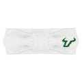 Creative Knitwear South Florida Bulls Infant Girls White Solid Hair Knot Headband Embroidered Logo - Size Newborn - 4T