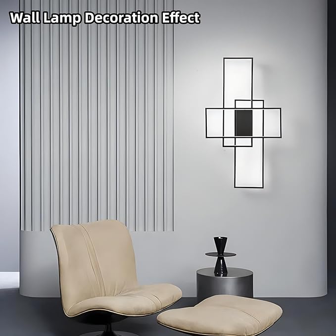 Flush Mount Modern LED Ceiling Light Fixture,With remote control Dimmable 3 Color Selectable Ceiling Lamp Ceiling Light for sitting room Kitchen Bedroom Hallway Porch (Black, 31.5*17.7*3.5 IN)