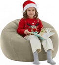 Nobildonna Bean Bag Chair Cover (No Filler) for Kids and Adults,Beanbag Stuffed Animal Storage Without Filling Plush Toys Holder and Organizer Soft Premium Corduroy 200L