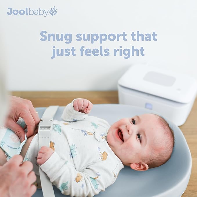 Jool Baby Waterproof Baby Changing Pad - Easy to Clean, Lightweight & Portable - Large Foam Cushion for Comfort (Blue)