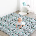 SPRINGSPIRIT Baby Play Mat, 43x43 Infant Play Mat for Playpen, Thicken Baby Mat for Floor, Non-Slip Washable Playmat for Babies, Toddlers, Grey