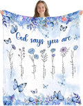 Christian Gifts for Women, Religious Gifts for Mothers Day Christmas Thanksgiving, Bible Blanket for Girl, Baptism Faith Based Spiritual Gifts for Women, Christian Stuff, 50"x60"