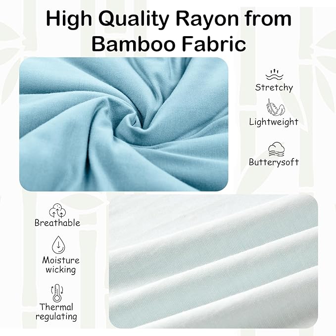 Supersoft Rayon Made from Bamboo Sleep Sack 12-18 Months 0.5 Tog Lightweight Toddler Sleep Sack Baby Wearable Blanket with 2-Way Zipper Summer Unisex Sleeping Bag for Babies - Blue