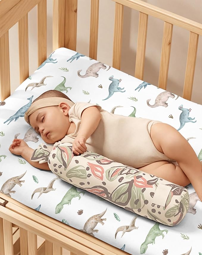 Crib Sheets for Boys and Girls, 2 Pack Fitted Baby Sheets for Standard Toddler Mattress 28" x 52", Soft Breathable Jersey Knit Baby Bedding (Jungle Journey)