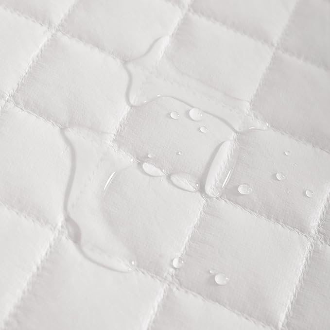 NTBAY 2 Pack Waterproof Mini Crib Mattress Protector, Quilted 24"x38" Fitted Mattress Cover - Machine Washable - Soft and Breathable Baby Mattress Pad Sheet for Mini Crib and Baby Playards, Yellow