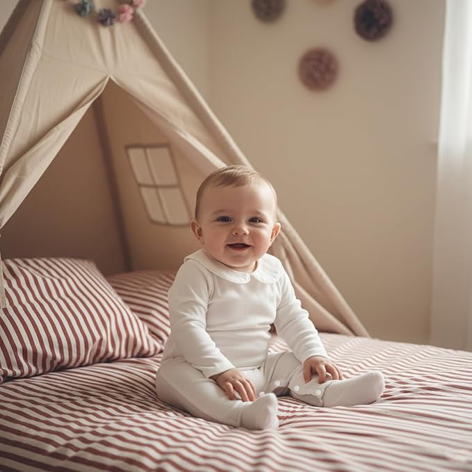 Merqwadd Baby Coming Home Outfit Boy Girl Cotton Long Sleeve Romper Jumpsuit Plain One-Piece Clothes