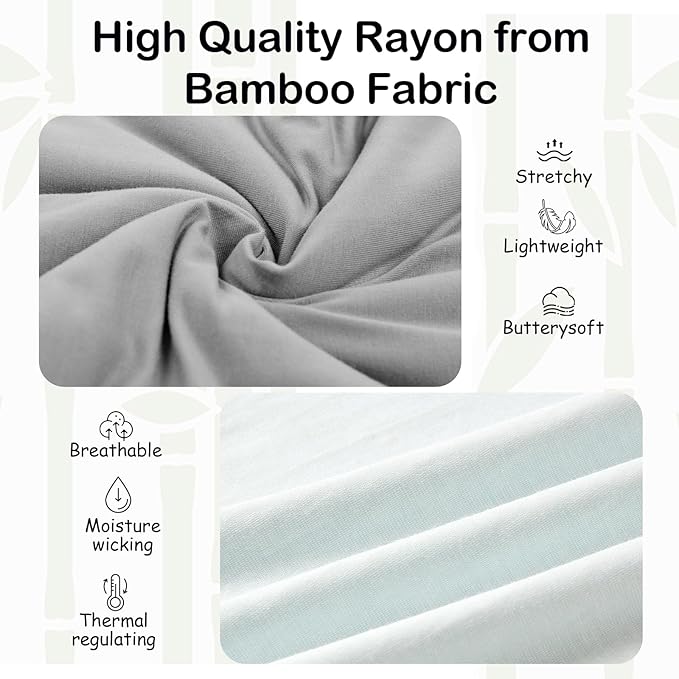 Supersoft Rayon Made from Bamboo Sleep Sack 18-24 Months 0.5 Tog Lightweight Toddler Sleep Sack 2t Baby Wearable Blanket with 2-Way Zipper Summer Unisex Sleeping Bag for Babies (2 Pack) Blue & Gray