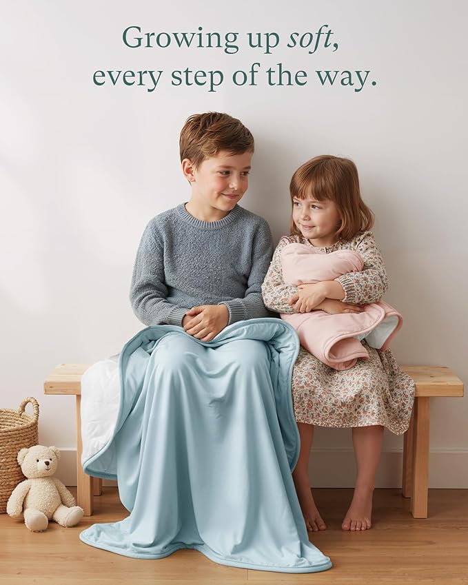 PurComfy Supersoft Toddler Comforter, Premium Bamboo Viscose Crib Blanket, Breathable 1.0 Tog Crib Quilt for All Seasons 39"×55"