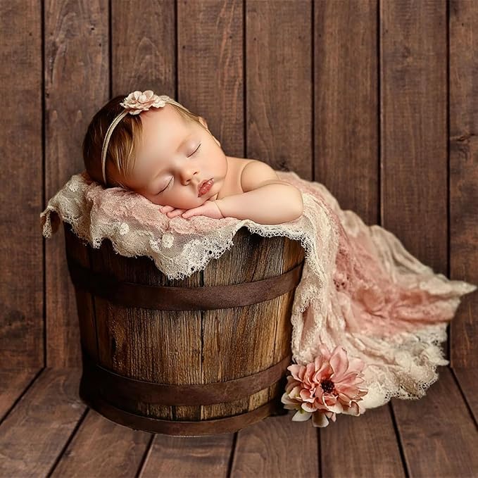 Kate Photography Foor Mats Brown Wood Printed Floor Mats Rubber Floor Mat Newborn Photography Drops Photo Studio Props 5x4ft