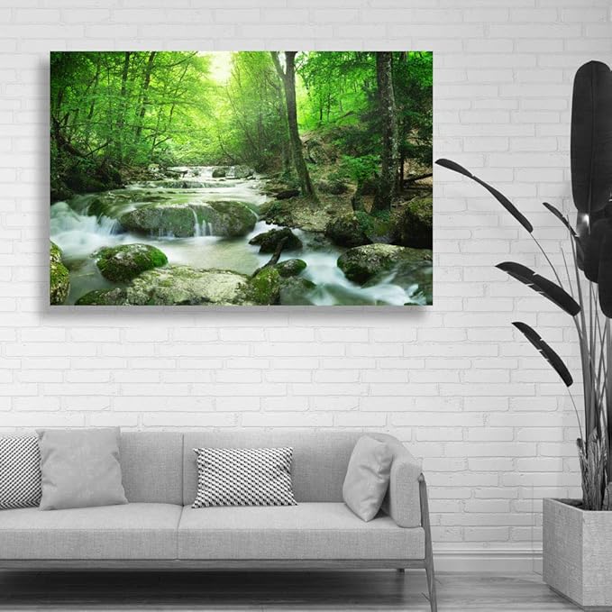 SIGNWIN-Canvas Wall Art-Sunshine in The Forest -Canvas Prints Home Artwork Decoration for Living Room,Bedroom - 24x36 inches