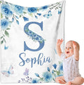 Ships Next Day, Personalized Baby Blankets, Custom Baby Blanket with Name for Girls,Gift for Chrismas Birthday Memorial Day, Customized Flannel Blanket for Kids Adults 60"X80"