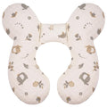 Baby Travel Pillow Upgraded, Soft Baby Head Support Pillow for Newborn Toddler，Babies Neck Car Seat, Pushchair and Strollers, Flower