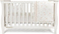 Ely's & Co. Crib Bedding Set for Girls, Toddler Bedding Set, 5 Piece Set - 2 Fitted Crib Sheets/Toddler Bed Sheets, Quilted Comforter and Decorative Pillow with Insert, Butterfly + Stripe Collection