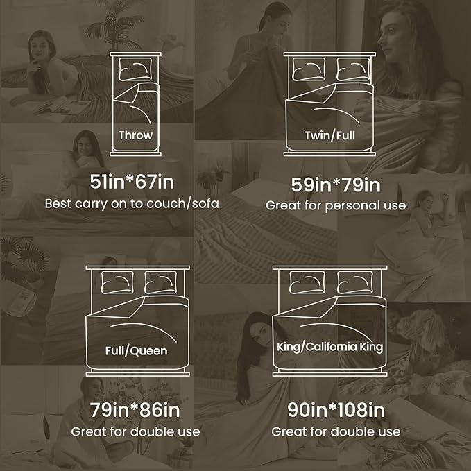 Elegear Revolutionary Cooling Blanket, Absorbs Heat to Keep Body Cool for Night Sweats, Double Sided Arc-Chill3.0 Cooling Fiber Q-Max>0.5, Lightweight Summer Cold Blankets for Sleeping 59" x 79"