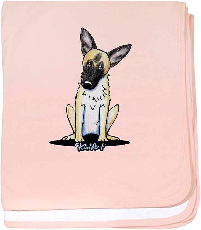 CafePress Curious German Shepherd Baby Blanket, Super Soft Newborn Swaddle