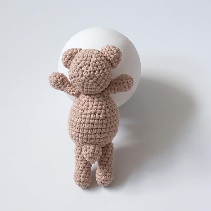 Zeroest Newborn Baby Boy Girl Photography Props Bear Hat Outfits Crochet Kint Handmade Cap Set for Newborn Photo Shoot