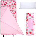 Wildkin 43-inch Kids Nap Mat – Soft Microfiber Toddler Sleeping Mat with Pillow