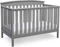 Delta Children Gateway 4-in-1 Convertible Crib - Greenguard Gold Certified, Grey