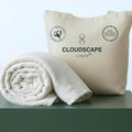 Cloud Scape Linen Extra Large 4 Layer Muslin Throw Blanket - 100% Cotton Gauze, Lightweight & Breathable All Season, Pre-Washed, for Couch & Bed, 50x70, White