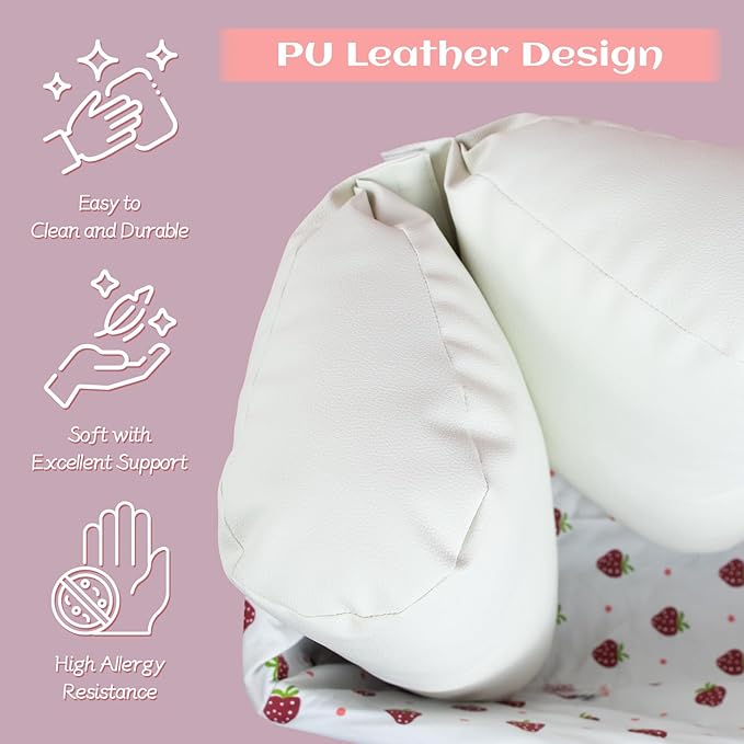 2PC Newborn Photography Butterfly Posing Pillow Basket Filler & Positioner for Babies DIY Newborn Professional Photography Prop White