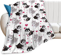 Alaskan Malamute Dog Blanket Cute Dog Throw Blanket Alaskan Dog Gifts and Decor Dog Blanket for Girls Women Kids Adults Soft Warm Cozy Fleece Blanket for Couch Sofa Bed 50"x40"