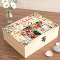 Personalized Funny Christmas Eve Wooden Box, Pine/Walnut Christmas Keepsake Box for Kids, Custom Decorative Boxes Christma Gifts，6 Designs with Santa Reindeer, 10*8*3.5 in for Pine Boxes
