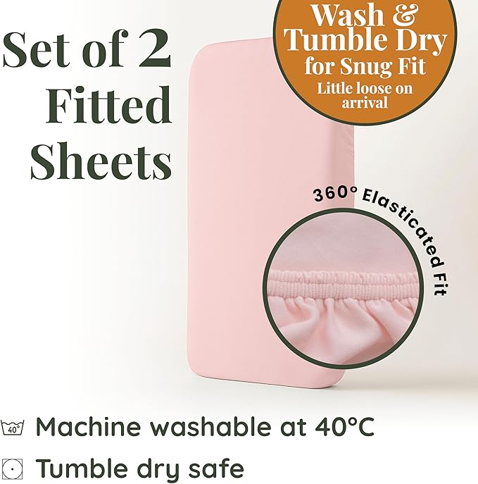 GOTS 100% Organic Bassinet Sheets - Luxurious Turkish Cotton for Halo, SNOO, Dream on Me Karley & Lacy, Delta Children and Simmons Kids City Sleeper Oval or Rectangle Bassinet Bed Pads or Mattresses