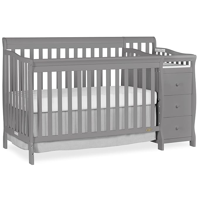 Dream On Me 5 in 1 Brody Convertible Crib with Changer
