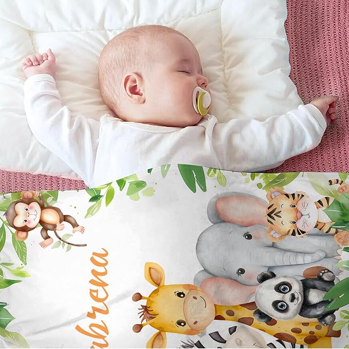 Custom Baby Blanket,Personalized Blankets for Kids with Names,Customized Blankets with Name for Boy,Personalized Baby Blanket for Girl Customized Blanket,Gift for Birthday Christmas(60"X80")