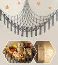 Stuffed Animal Storage Hammock Corner X-Large with LED Light - Baby Hammock Hanging Holder Plushies Net for Stuff Animals Organizer - Cute Room Decor Aesthetic Kids Toddler Nursery Bedroom