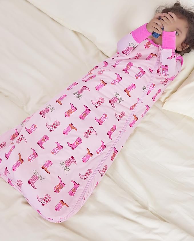 Rayon Made from Bamboo Viscose Sleep Sack 0-36 Months 1.0 Tog for Toddler and Baby sleepers 2-Way Zipper Newborn Sleep Sacks
