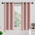 NICETOWN Blush Pink Room Darkening Curtains 50 Inches Long 2 Panels for Girls Room, Bedroom, Nursery Thermal Insulated Blackout Drapes Solid Grommet Noise Reducing Window Curtains, W40