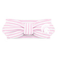 Creative Knitwear Michigan State Spartans Infant Girls Pink/White Striped Hair Knot Headband Embroidered Logo - Size Newborn - 4T
