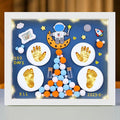 MCstars Baby Handprints & Footprints Clay Frame, Moms Memorial Print, Newborn Photo Frame