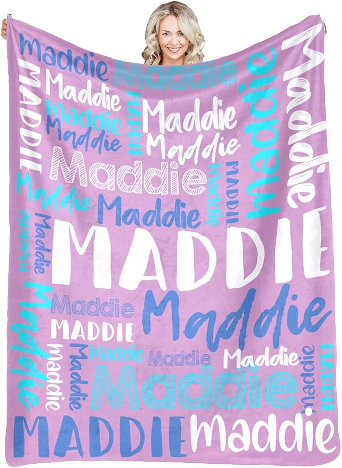 Dr.TOUGH Personalized Blankets with Name Customized Baby Blankets for Girls Boys Adults Monogrammed Blankets and Throws Christmas Birthday Mothers Fathers Valentines Day Gift (Grass-Green,30''×40'')