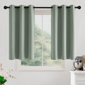 NICETOWN Blush Pink Room Darkening Curtains 45 Inches Long 2 Panels for Girls Room, Bedroom, Nursery Thermal Insulated Blackout Drapes Solid Grommet Noise Reducing Window Curtains, W40