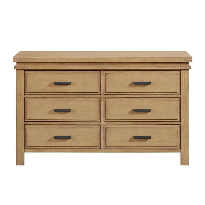 Soho Baby Mystic 6-Drawer Dresser, Honey Wood