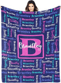 Dr.TOUGH Name Blanket Personalized Blanket for Adult Kids Flannel Customized Personalized Blankets and Throws