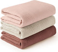 Konssy 3 Pack Muslin Swaddle Blankets for Unisex, Newborn Receiving Blanket, Large 47 x 47 inches, Soft Breathable Muslin Baby Swaddles for Boys & Girls
