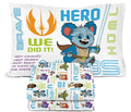 Star Wars Young Jedi Adventures Twin Sheet Set - 3 Piece Kids Bedding Set Includes Pillow Cover - Super Soft Yoda Microfiber Sheets