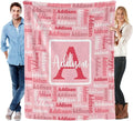 Dr.TOUGH Name Blanket Personalized Blanket for Adult Kids Flannel Customized Personalized Blankets and Throws
