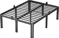 18 Inch Full Heavy Duty 3500 lbs Bed Frame with Round-Corner Legs & Anti-Squeak Design – Quick Assembly Metal Platform, No Box Spring Needed