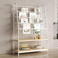 Metal Kids Bookshelf and Toy Storage Organizer,6 Tier Childrens Bookcase,Magazine Rack Floor, Book Shelf for Kids Rooms Classroom Nursery Living Room Office (White, L:23.62")