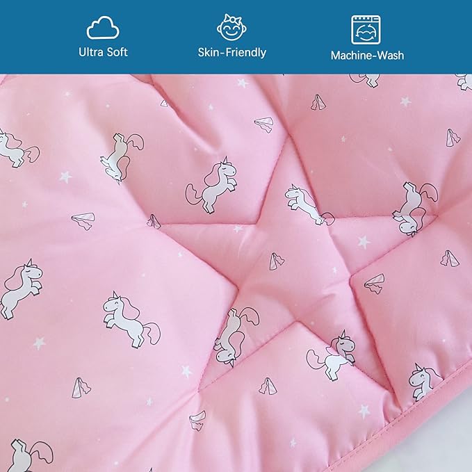 SPRINGSPIRIT 71'' x 59'' Baby Play Mat for Playpen, Baby Play Mat for Floor One-Piece Crawling, Non Slip Play Mats for Babies and Toddlers, Pink