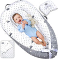 Totsi Baby Lounger with Pillow & Blanket | Ultra-Soft Baby Nest | Machine Washable Infant Lounger 0-24 Months | Adjustable Infant Nest for Travel | Baby Nest for Newborn