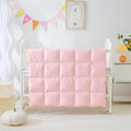 Baby Crib Comforter/Duvet/Blanket All Season 100% Natural White Goose Down Filled,Noiseless 500 Thread Count 100% Cotton Fabric 750+Fill Power (Pink, 45x60in)