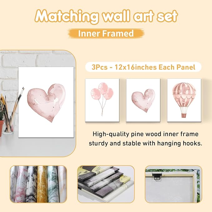 Custom Baby Crib Bedding Set, 5 Pcs Personalized Name Baby Crib Sets for Infant Toddler, Pink Bear Nursery Bedding Set for Girls Boys, Double Layer Flannel Baby Bedding Sets Customized Gifts