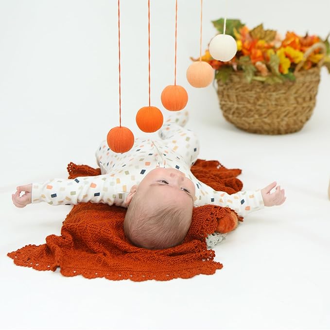 Montessori Baby Mobile – 5-Piece Handmade Set (Munari, Gobbi, Dancer, Octahedron, Rainbow) | Nursery Décor for Newborn Visual Stimulation
